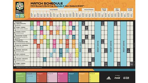 women's football world cup 2023 schedule